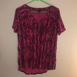 Pink & black design shirt